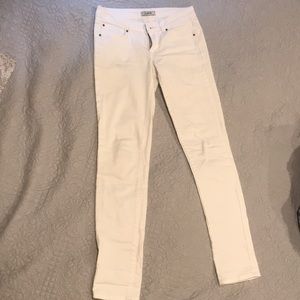 White Denim Skinny Jeans